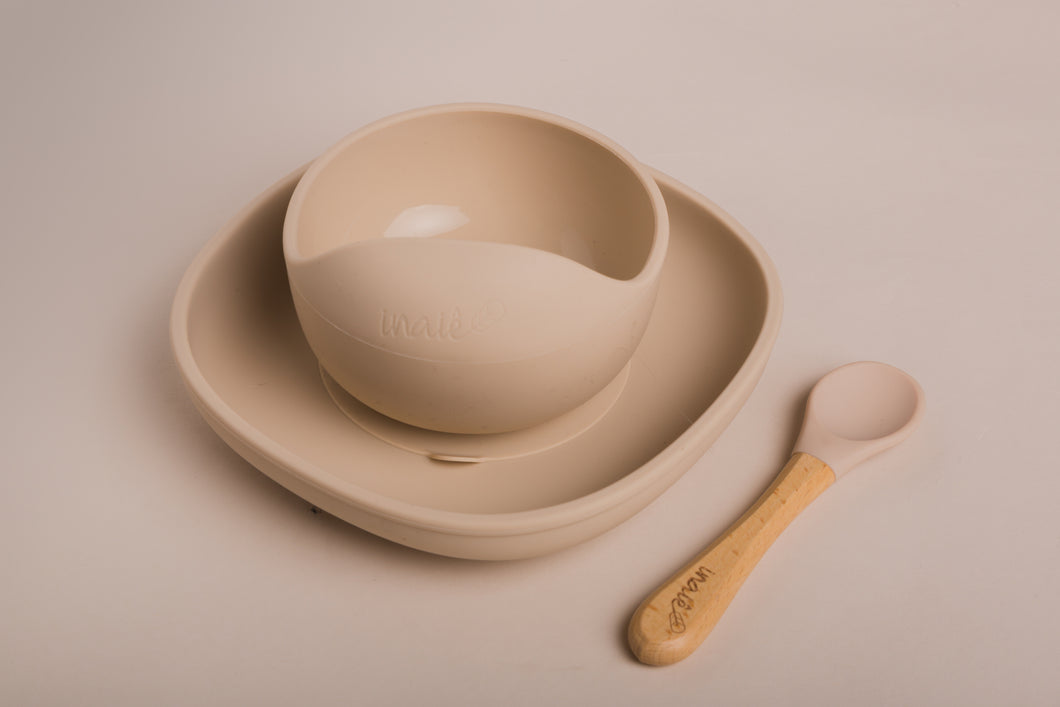 Meal set (meal set (bowl + spoon) + plate) 