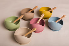 Cargar imagen en el visor de la galería, Juego de comida (taza+ cuchara) + plato - multicolor
