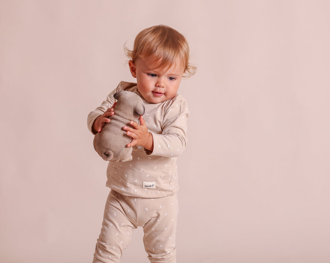 Knit printed set - Scribble